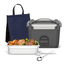 Load image into Gallery viewer, Cordless Electric Lunch Box, Cordless Rechargeable Food Warmer with Memory Function, Automatic Heating and Keep Warm for Work and Travel