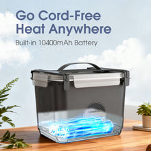 Load image into Gallery viewer, Cordless Electric Lunch Box, Cordless Rechargeable Food Warmer with Memory Function, Automatic Heating and Keep Warm for Work and Travel