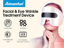 将图片加载到图库查看器,Aimanfun EMS Eye Wrinkles Reduction Fine Lines and Eye Wrinkle Removal Device - Red, Blue, Green LED