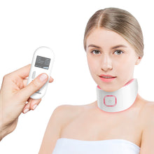 Load image into Gallery viewer, EMS Intelligent Lift Firming Neck Microcurrent LED Red Blue Green LCD Remote Controller (Neck)