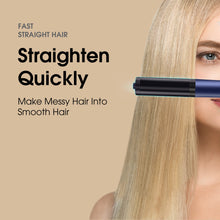 Load image into Gallery viewer, Hair Dryer Brush Fast Heating Hair Straightener Brush,Negative Ion Hair Dryer & Curler Straightening Brush,Detachable Brush Head 3-in-1