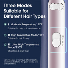 Load image into Gallery viewer, Hair Dryer Brush Fast Heating Hair Straightener Brush,Negative Ion Hair Dryer & Curler Straightening Brush,Detachable Brush Head 3-in-1