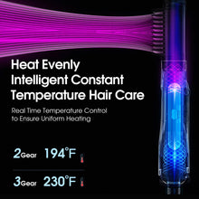 Load image into Gallery viewer, Hair Dryer Brush Fast Heating Hair Straightener Brush,Negative Ion Hair Dryer & Curler Straightening Brush,Detachable Brush Head 3-in-1