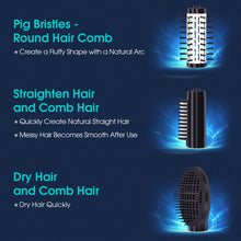 Load image into Gallery viewer, Hair Dryer Brush Fast Heating Hair Straightener Brush,Negative Ion Hair Dryer & Curler Straightening Brush,Detachable Brush Head 3-in-1