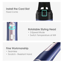 Load image into Gallery viewer, Hair Dryer Brush Fast Heating Hair Straightener Brush,Negative Ion Hair Dryer & Curler Straightening Brush,Detachable Brush Head 3-in-1