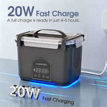 Load image into Gallery viewer, Cordless Electric Lunch Box, Cordless Rechargeable Food Warmer with Memory Function, Automatic Heating and Keep Warm for Work and Travel
