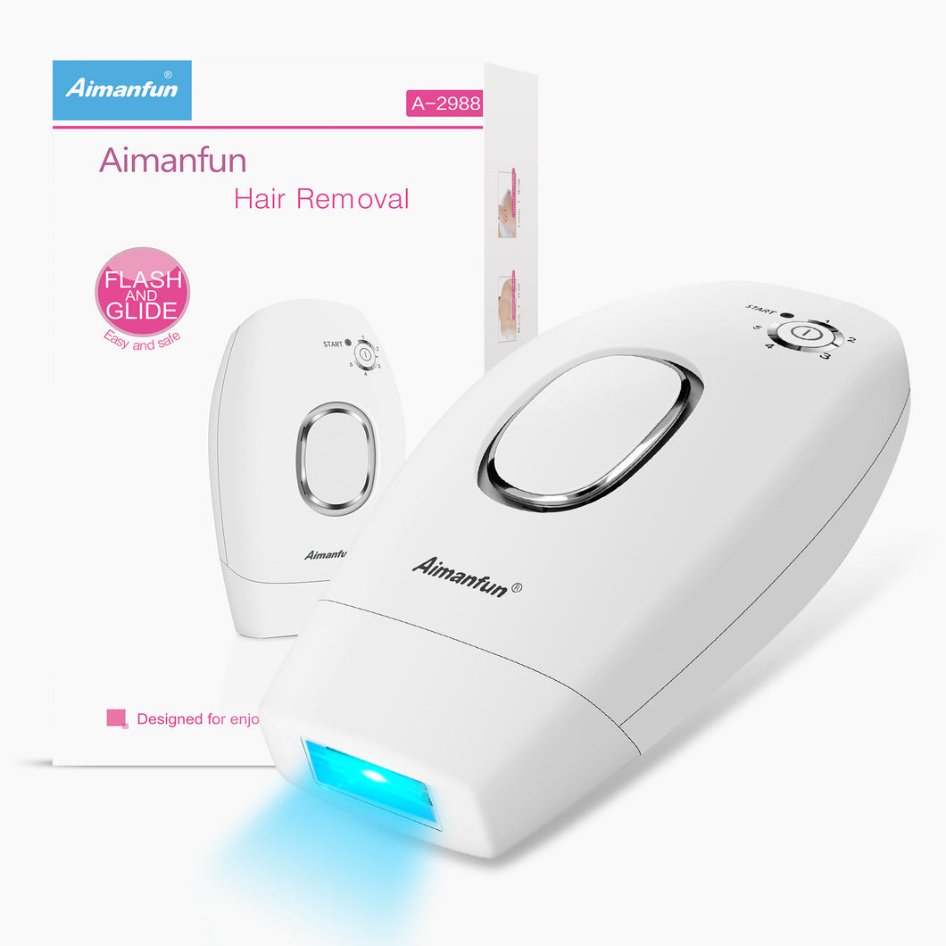Aimanfun IPL Silk, Permanent Visible Hair Reduction, Holiday Gifts for Women and Men, at-Home Hair Removal System with Soft Pouch and Precision Head