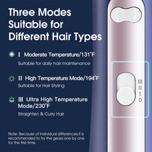 Load image into Gallery viewer, Hair Dryer Brush Fast Heating Hair Straightener Brush,Negative Ion Hair Dryer &amp; Curler Straightening Brush,Detachable Brush Head 3-in-1
